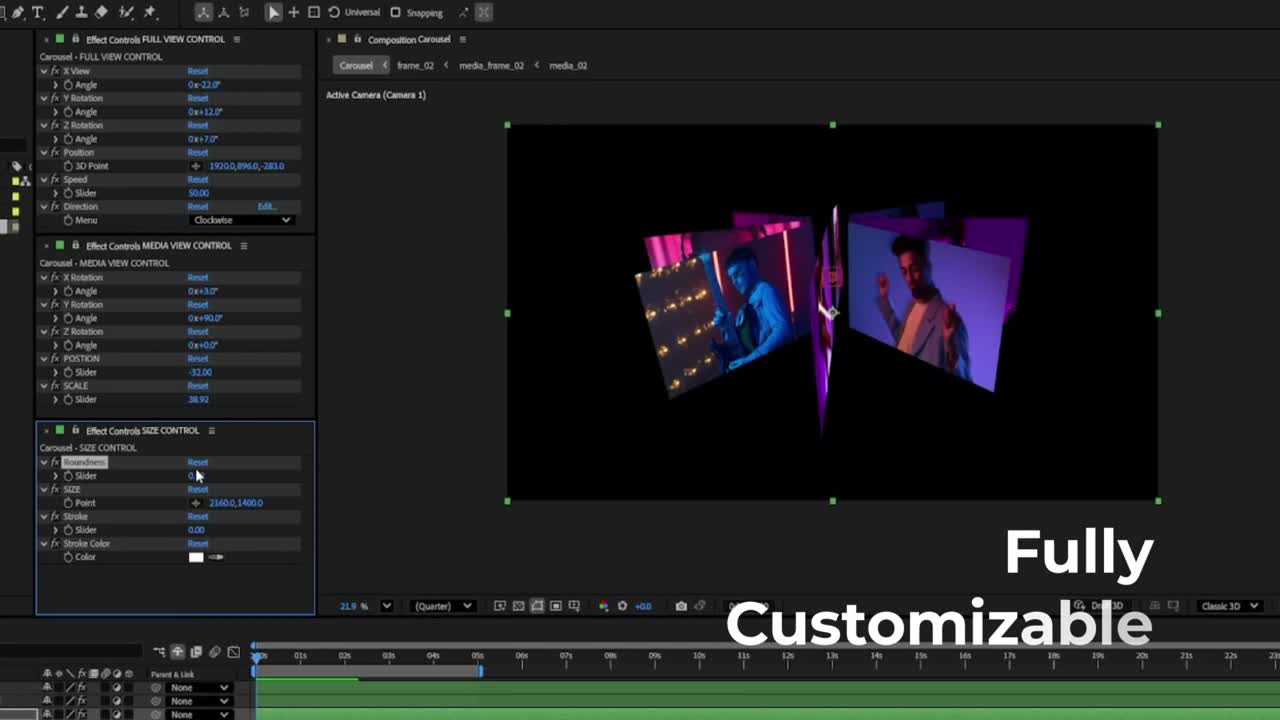 Carousel maker tool for creating sliders galleries and dynamic visual presentations