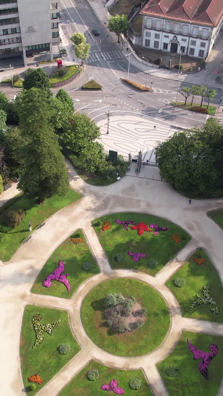 Aerial Vertical View City of Porto, Portugal