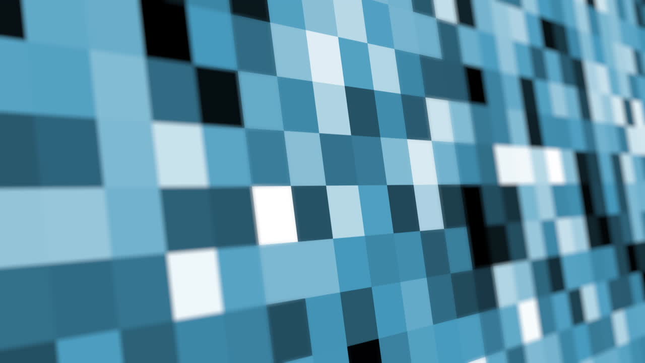 Abstract Blue Mosaic Pattern