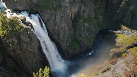 the famous waterfall voringsfossen in norway impressive beauty of scandinavian nature