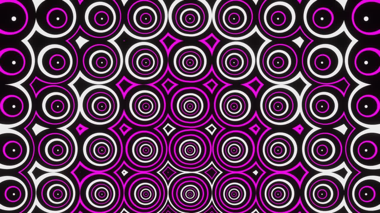 burbujas abstractas parpadeantes de colores blancos y rosados