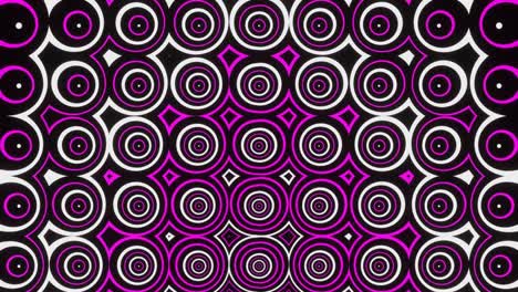 burbujas abstractas parpadeantes de colores blancos y rosados