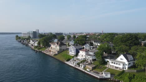 typical summer cottages along the st