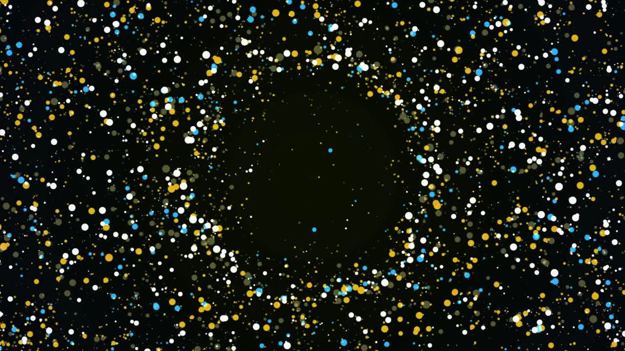 Abstract Colorful Circle Particles
