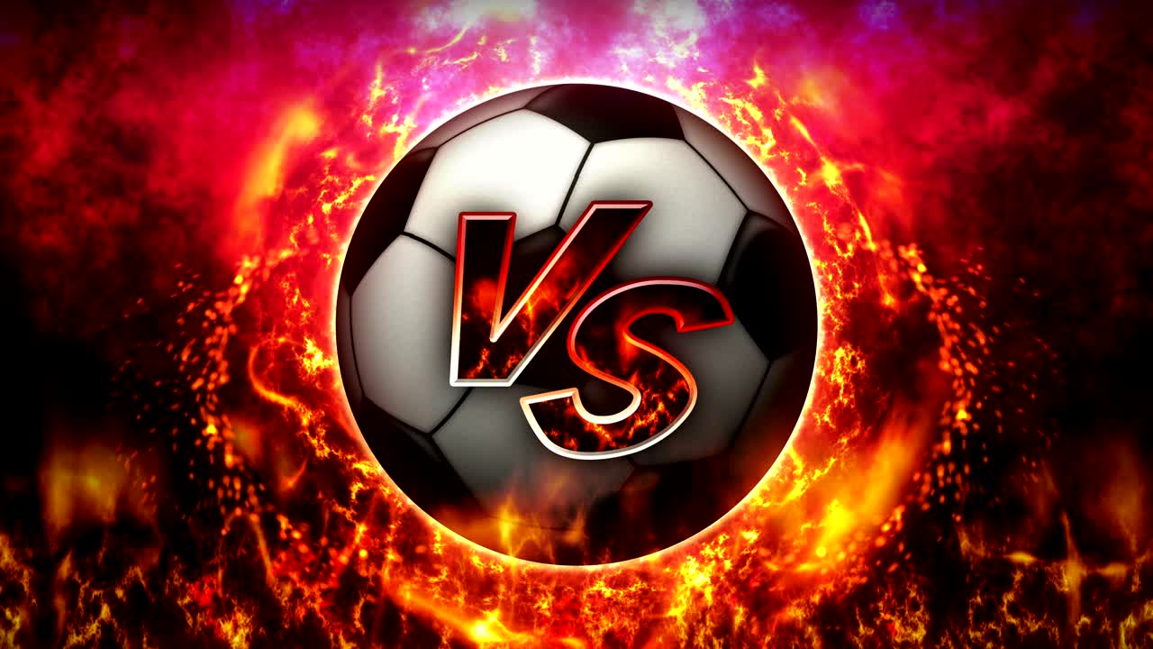 Sports Fight Backgrounds, Soccer Ball, Loop Animation,