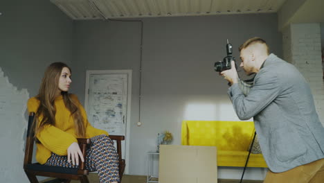 studio photoshoot of a woman