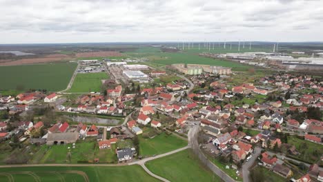 Drohnenaufnahme-Einer-Kleinen-Deutschen-Stadt