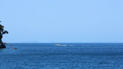 boats moving across the sea near sorrento