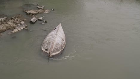 over-turned boat