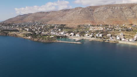 vue aérienne de la ville portuaire