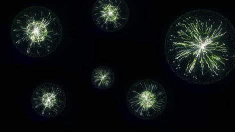 pintura de luces de fuegos artificiales abstractos