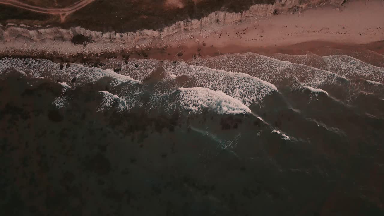 Beautiful waves on the beach in Ravda