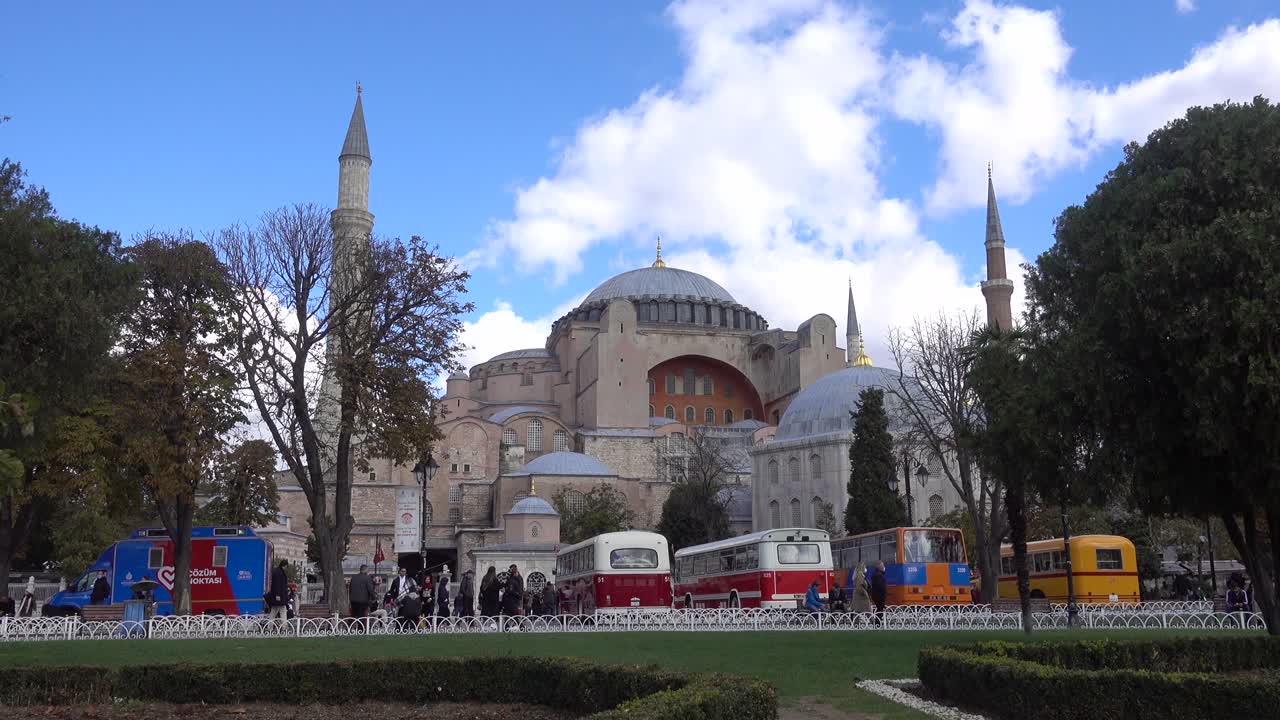 estambul hagia sophia en la plaza del sultán ahmet. turquía