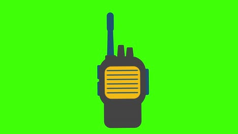 pantalla verde, icono de infracción de seguridad, radio