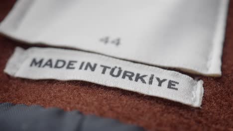 made in turkey clothing label