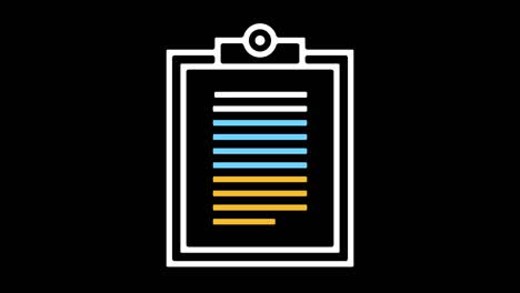 haciendo una animación de icono de línea de lista de comprobación con alfa