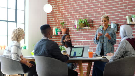 business meeting in modern office