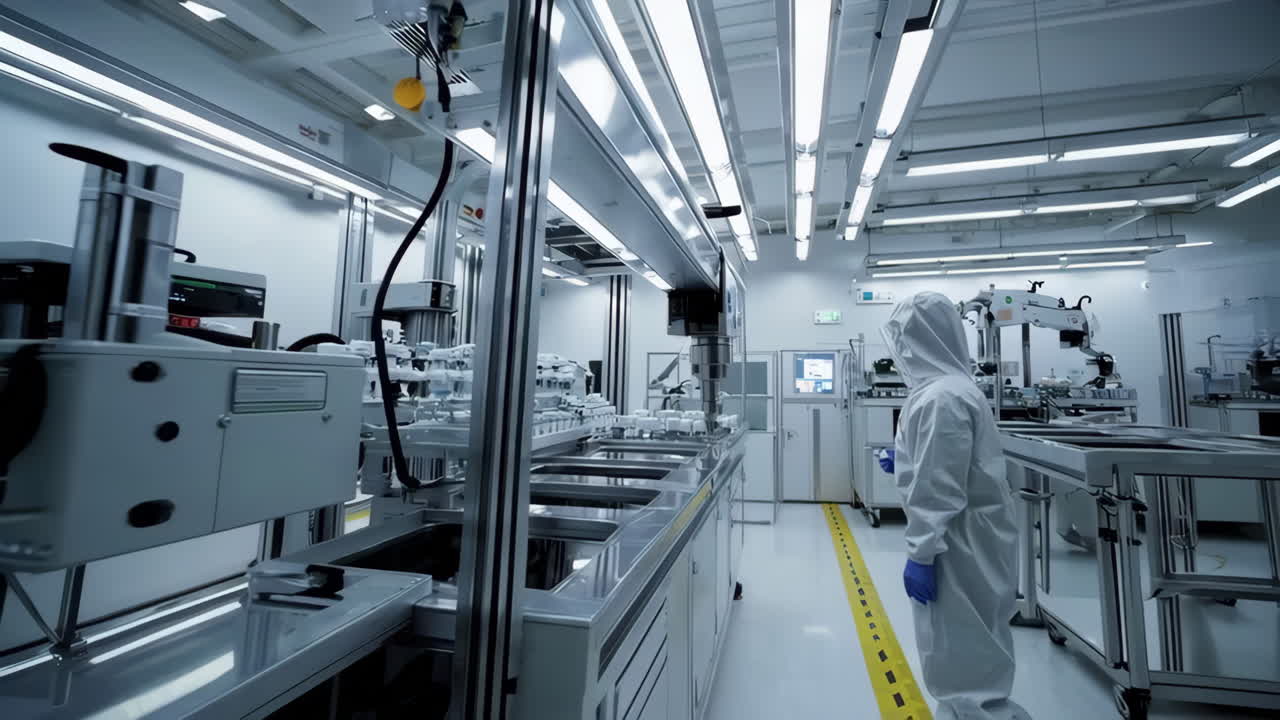 Automated Pharmaceutical Manufacturing Process in a Clean Room