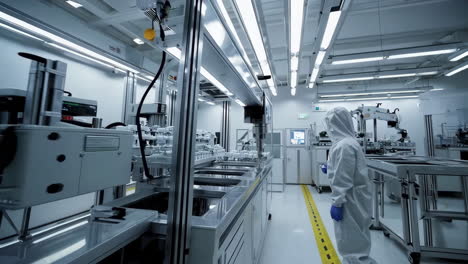 automated pharmaceutical manufacturing process in a clean room