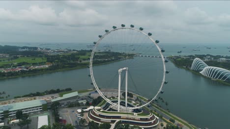 singapore flyer aerial view