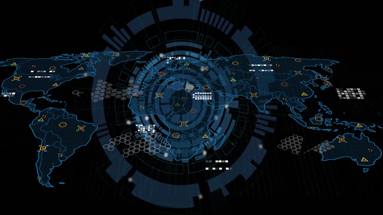 Single HUD circle appearing triggers holographic global map pulsing, showing monitoring data
