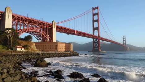 puente de la puerta dorada y el punto de fuerte bucle