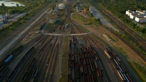 rows upon rows of containers stand, scattered like giants across the land