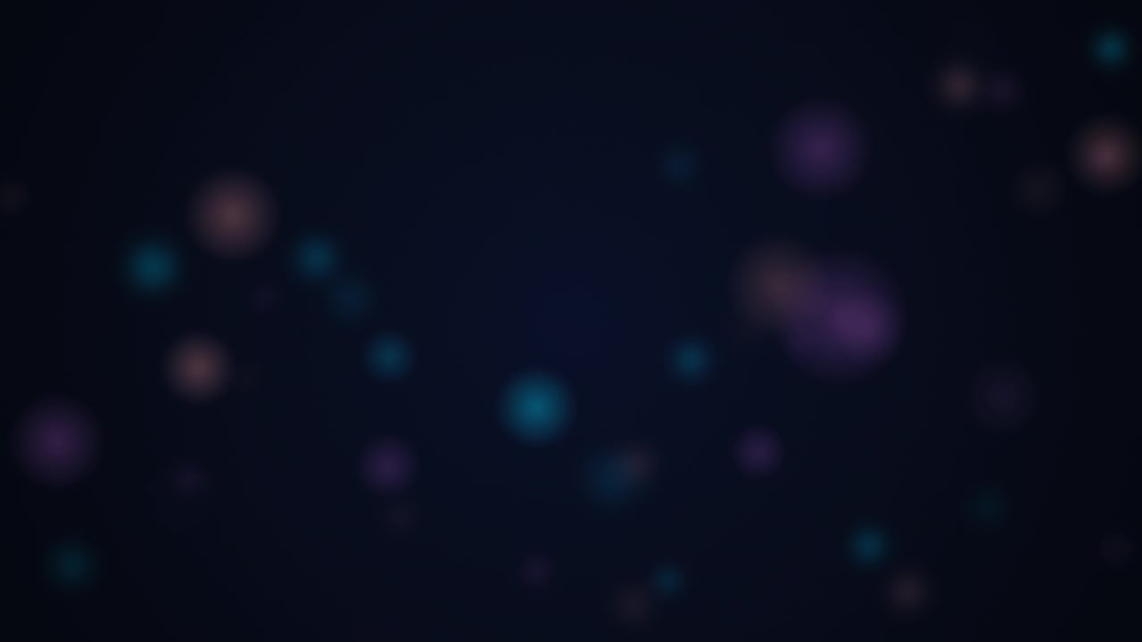 Abstract Background with Soft Glowing Bokeh Particles