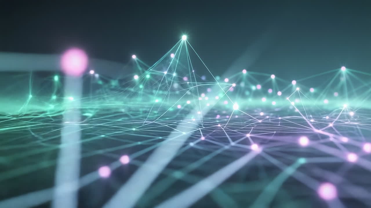 Abstract Technology Network Data Connection