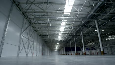 high empty space of factory storage