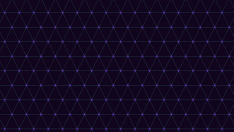 grid of triangular green lines on dark blue background