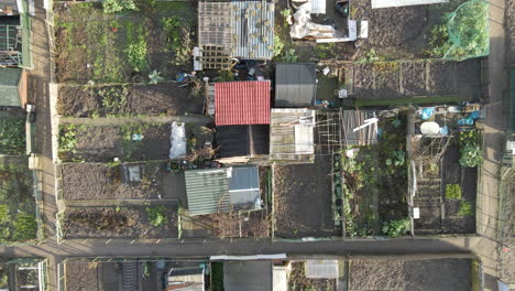 Antena-De-Arriba-Hacia-Abajo-Del-Jardín-De-La-Cocina