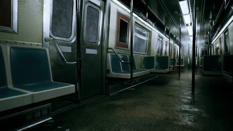 vagón de metro vacío