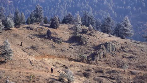 People-hiking-in-rugged-trail-in-the-Rocky-Mountains