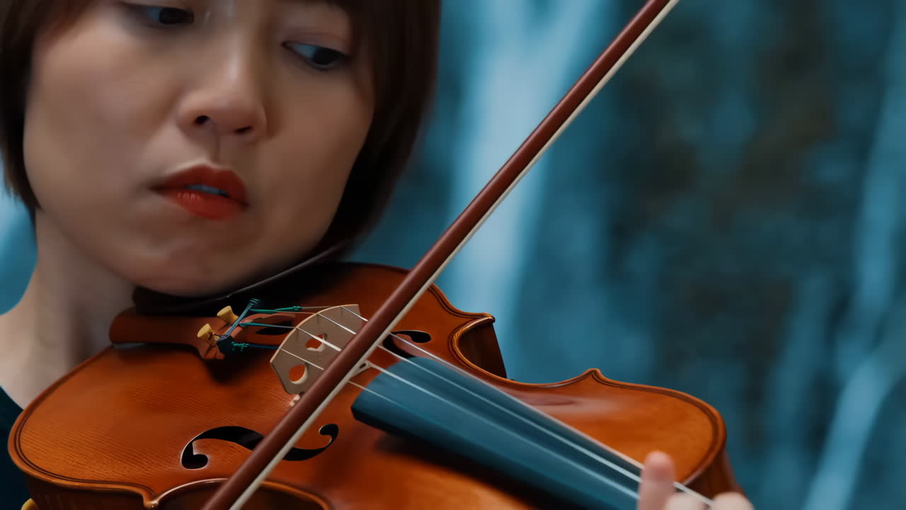 바이올린을 연주하는 여자