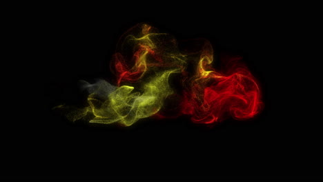 explosión de partículas abstractas de colores