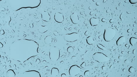 Close-up-of-rain-drops-on-glass