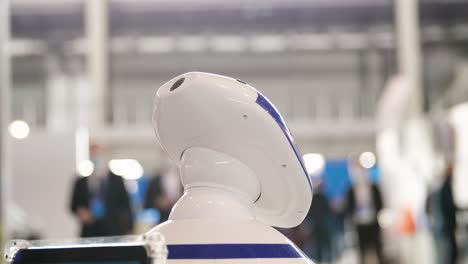 robot head at an exhibition