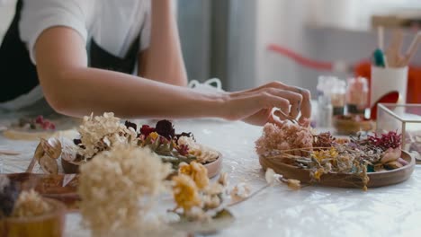creating dried flower arrangements