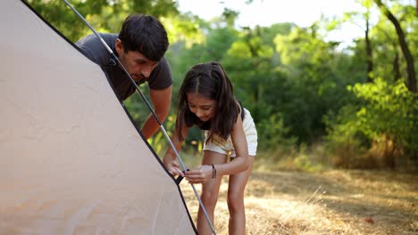 family camping trip