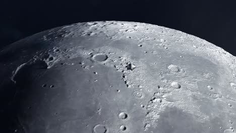 la cápsula de orión en órbita alrededor de la luna.