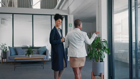 business woman shaking hands with a client