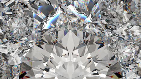 sparkling gemstone macro rotating seamless loop. kaleidoscope