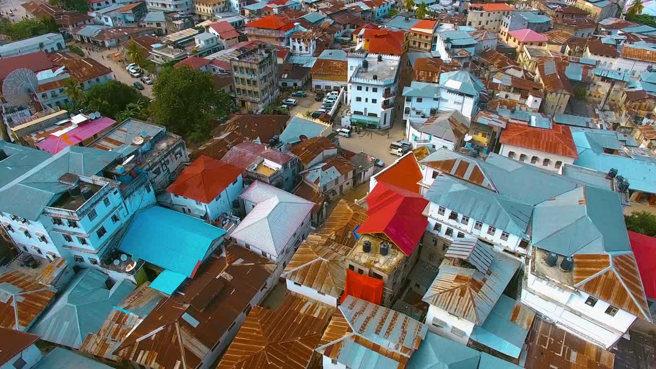 잔지바르 군도의 섬 조감도