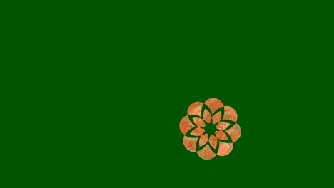 diseño gráfico que gira en el lado inferior de derecha a izquierda cambiando de color.