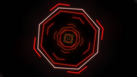líneas espirales coloridas de neón en el espacio