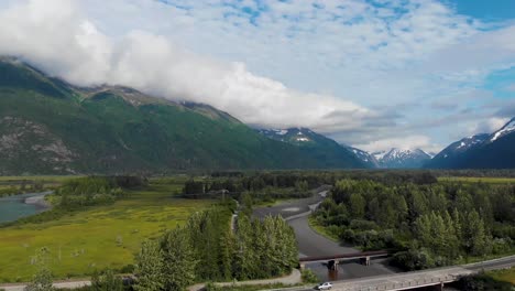 4k video of snowcapped mountains and glacier in alaska