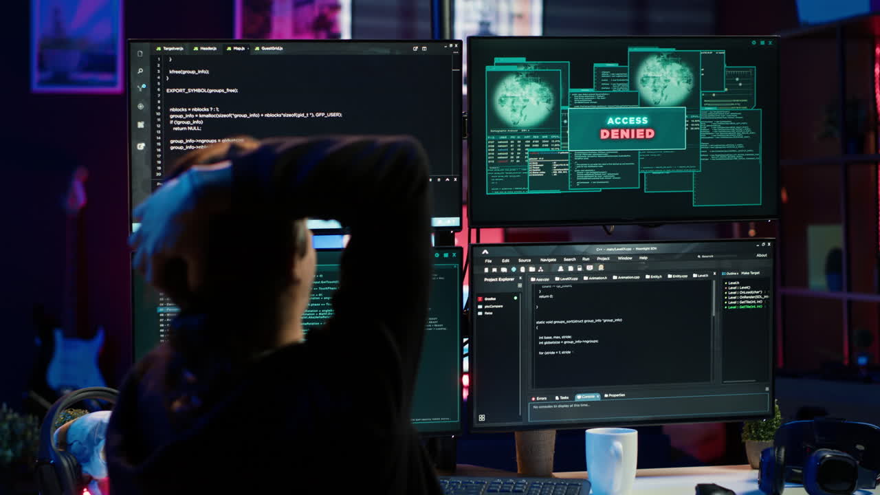 Hacker getting access denied error while doing computer sabotage