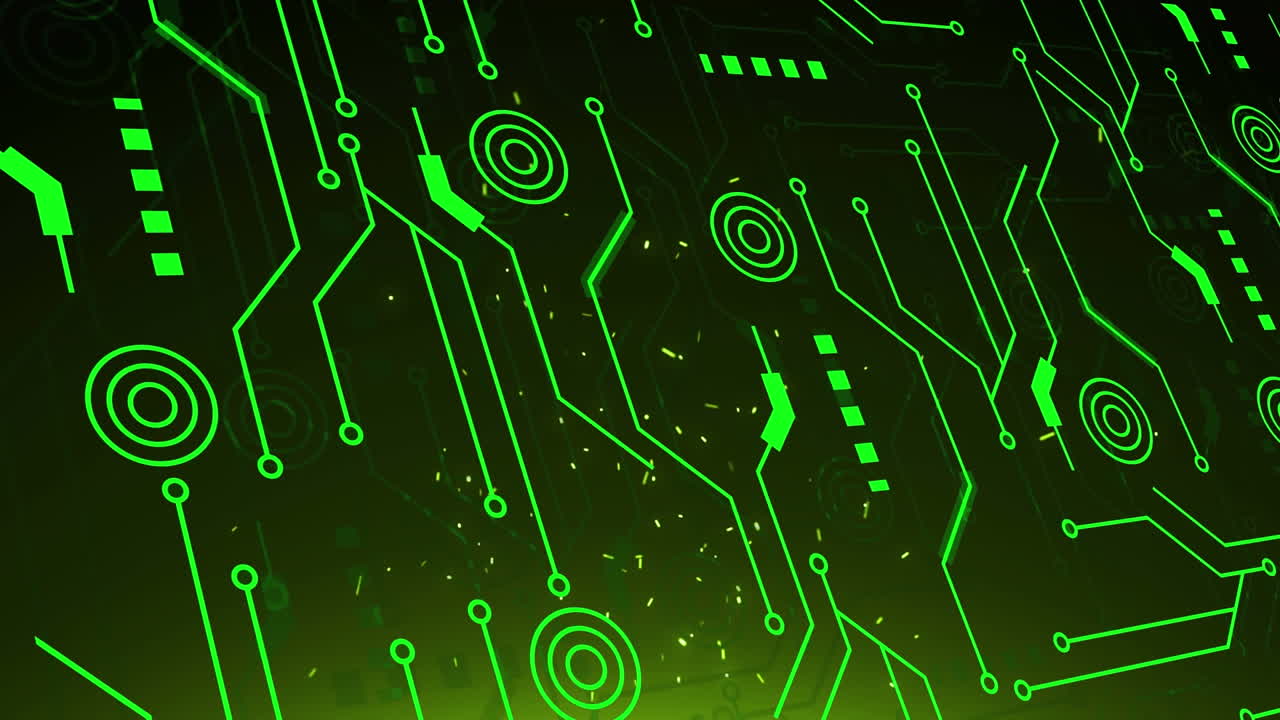 animación de la red de conexiones sobre fondo negro