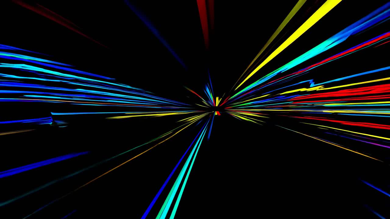 추상적인 다채로운 방사선 폭발